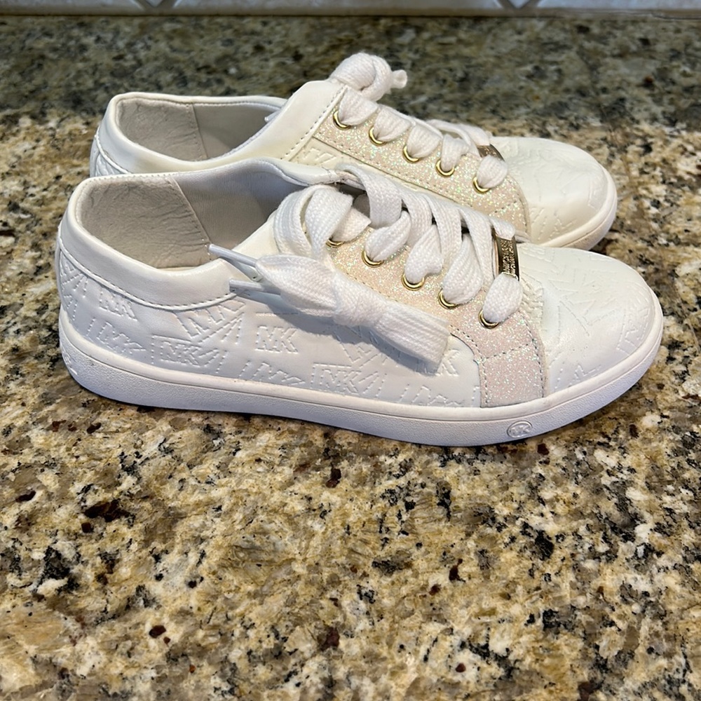Michael Kors youth girls 1 sneaker white